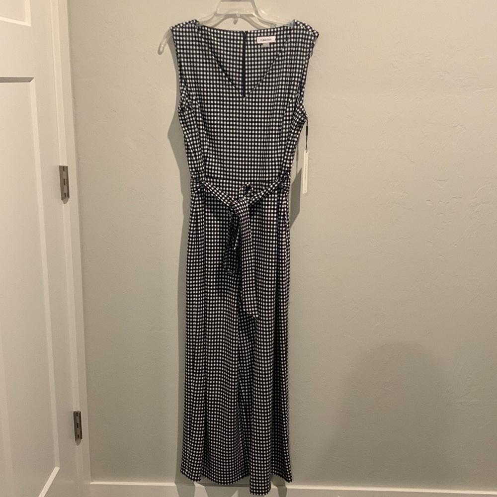 New with tags Calvin Klein one piece jumpsuit.